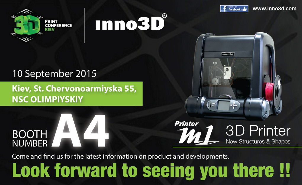 Inno3D 3D Printer at 3D Print Conference KIEV