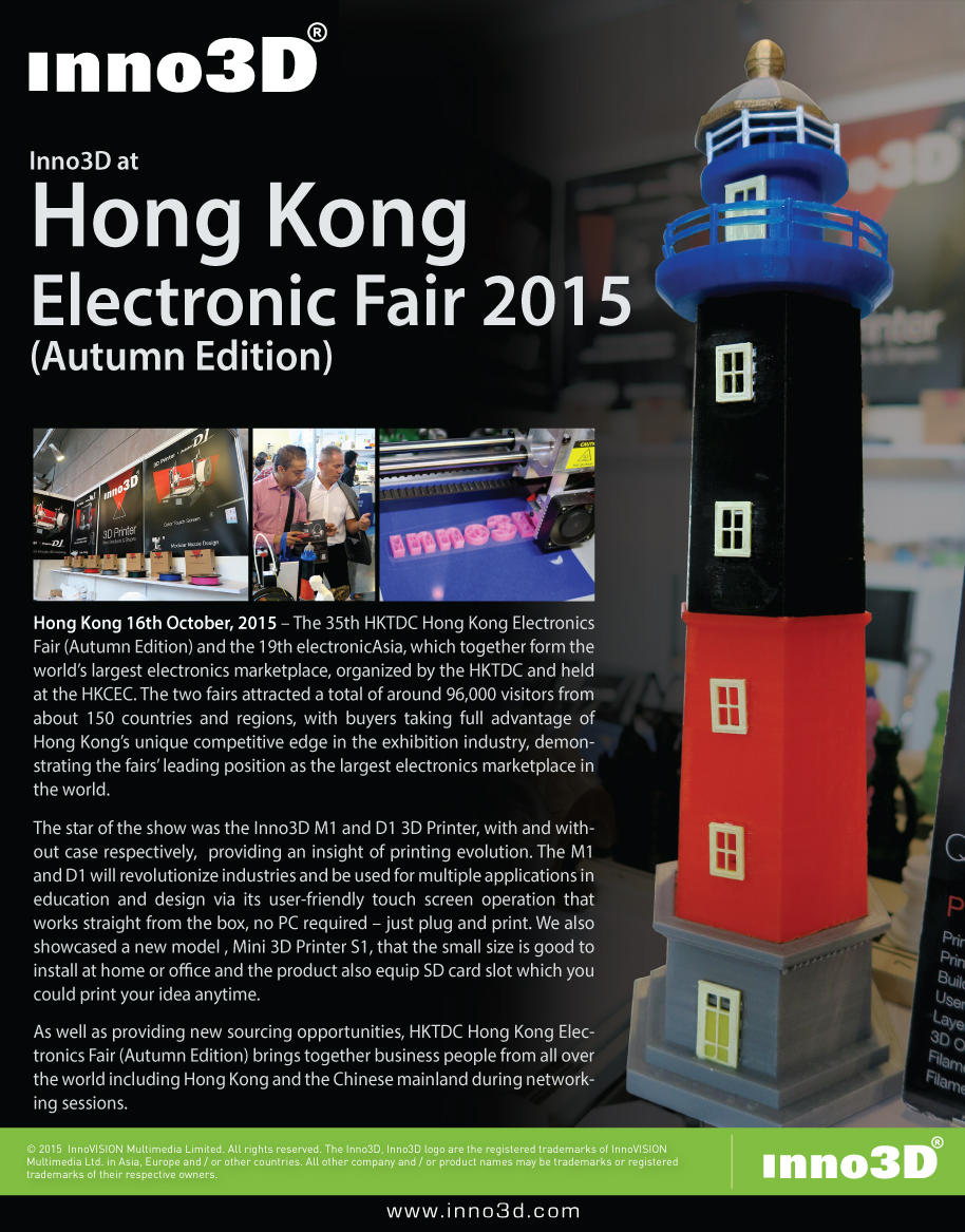 Inno3D at HKTDC Hong Kong Electronics Fair (Autumn Edition) 2015
